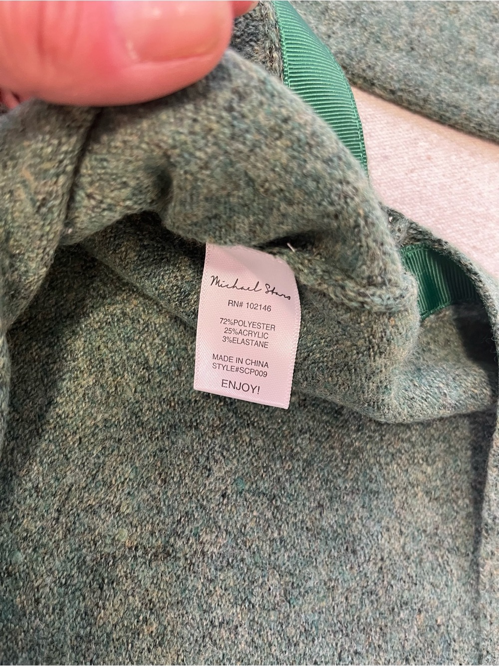 Michael Stars Green Knit Sweater Women’s Small Cozy Soft Pullover - Picture 7 of 12